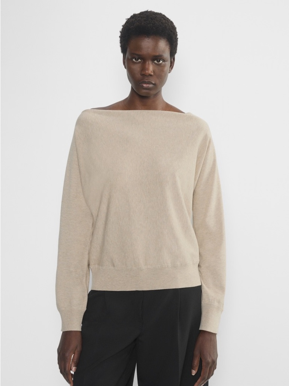 Babaton Aritzia Inspiration Sweater Heather Oat Beige S